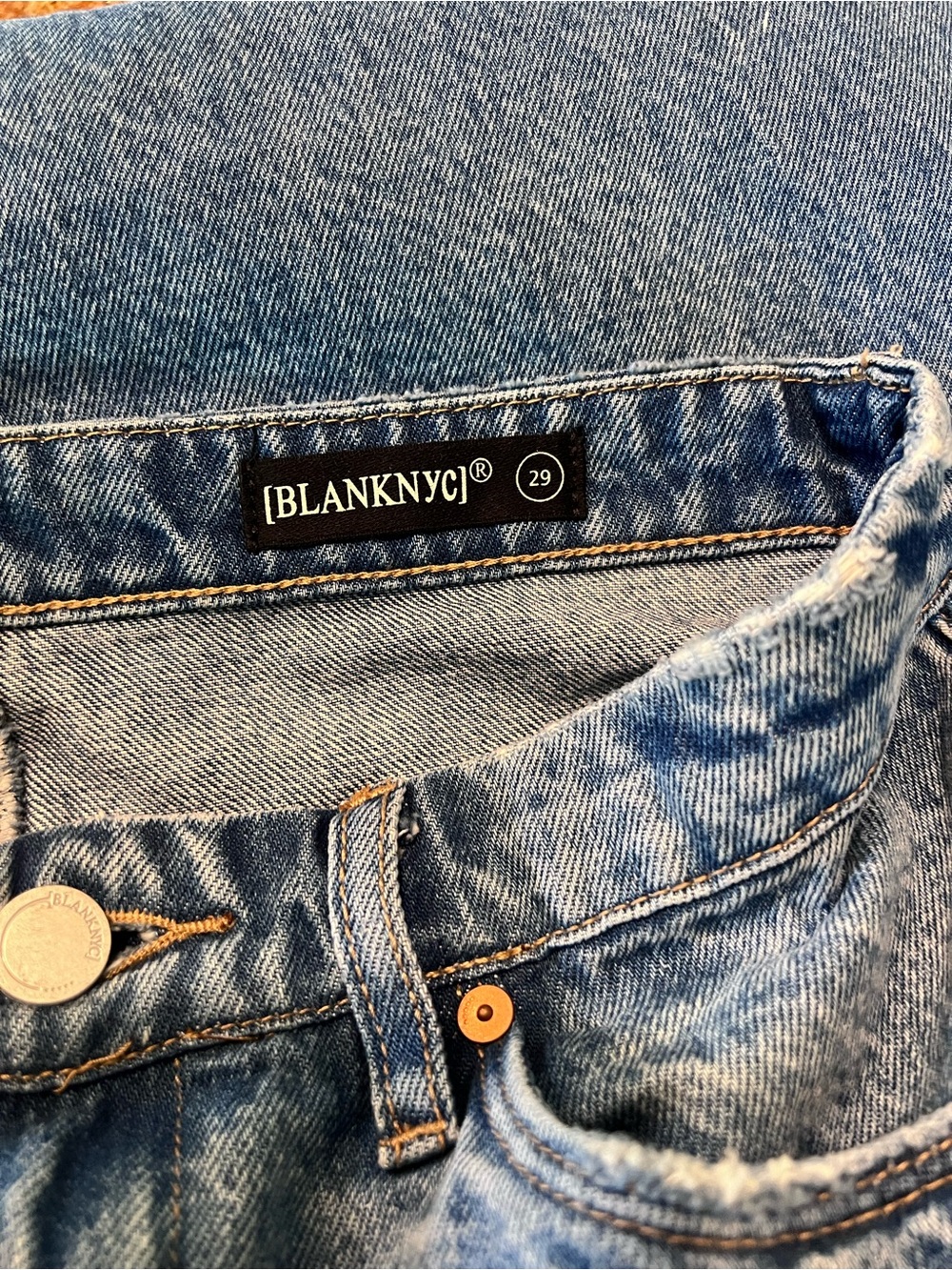 [BLANK𝑵𝒀𝑪] Double Duty High-Rise Midi Denim Skirt | size 29 / 8 Blank NYC 🩵 - Picture 10 of 10